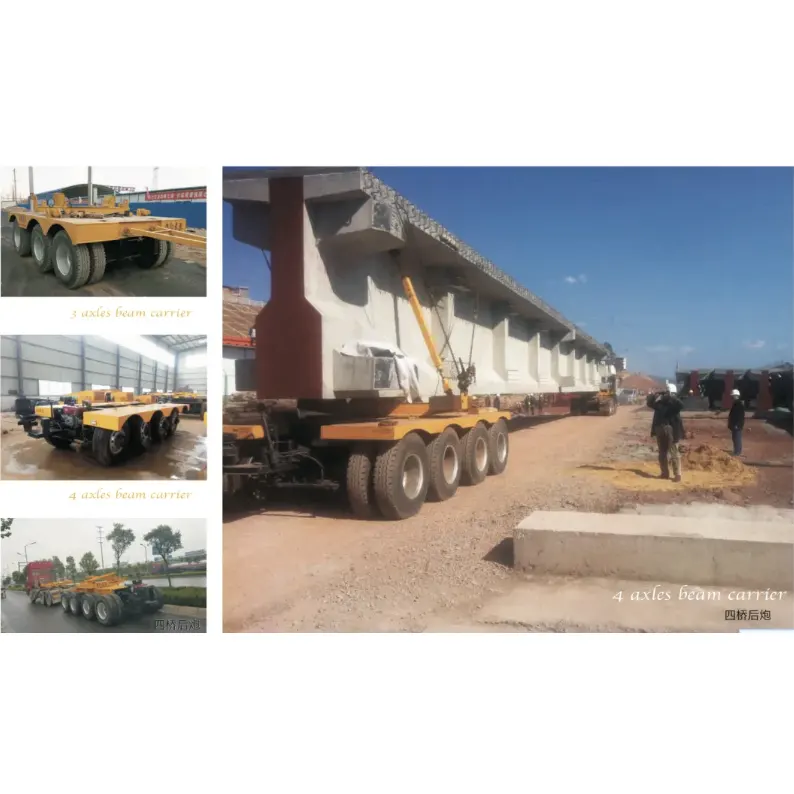 12.4m 3-as flatbed semi-trailer