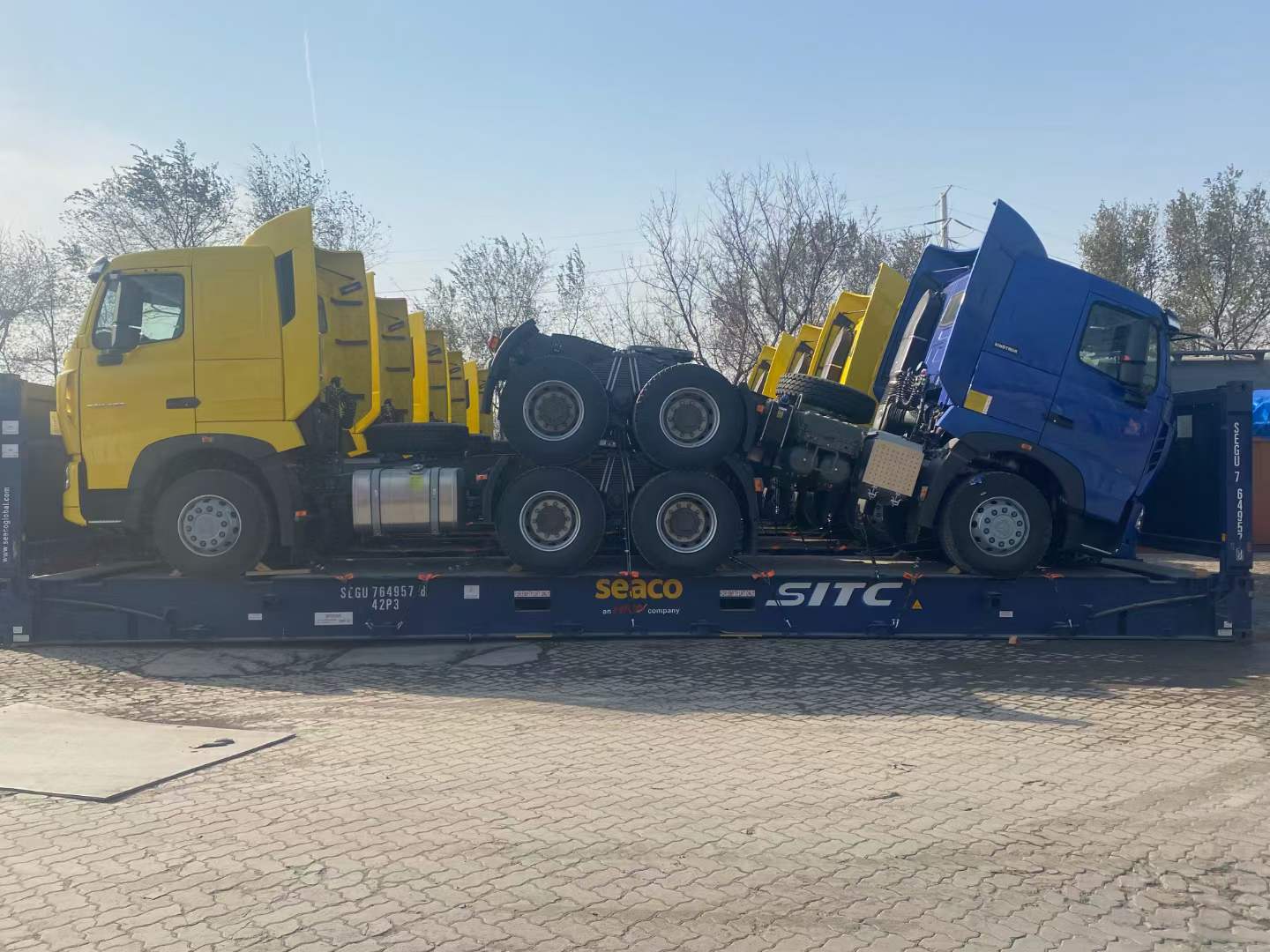 SINOTRUK HOWO 6*4 VRACHTWAGENTRACTOR ZIJN KLAAR VOOR VERZENDING