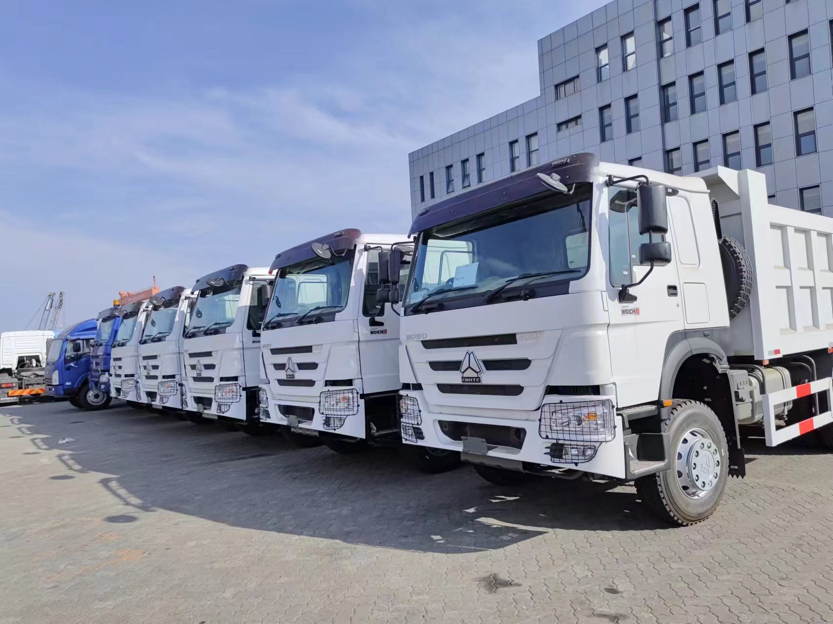 Sinotruk Howo 6*4 dumptrucks zijn klaar voor levering
