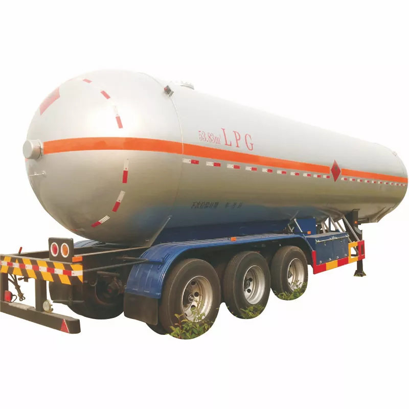 50cbm 3 assen LPG-tankoplegger met Fuwa-as van 50 cbm capaciteit