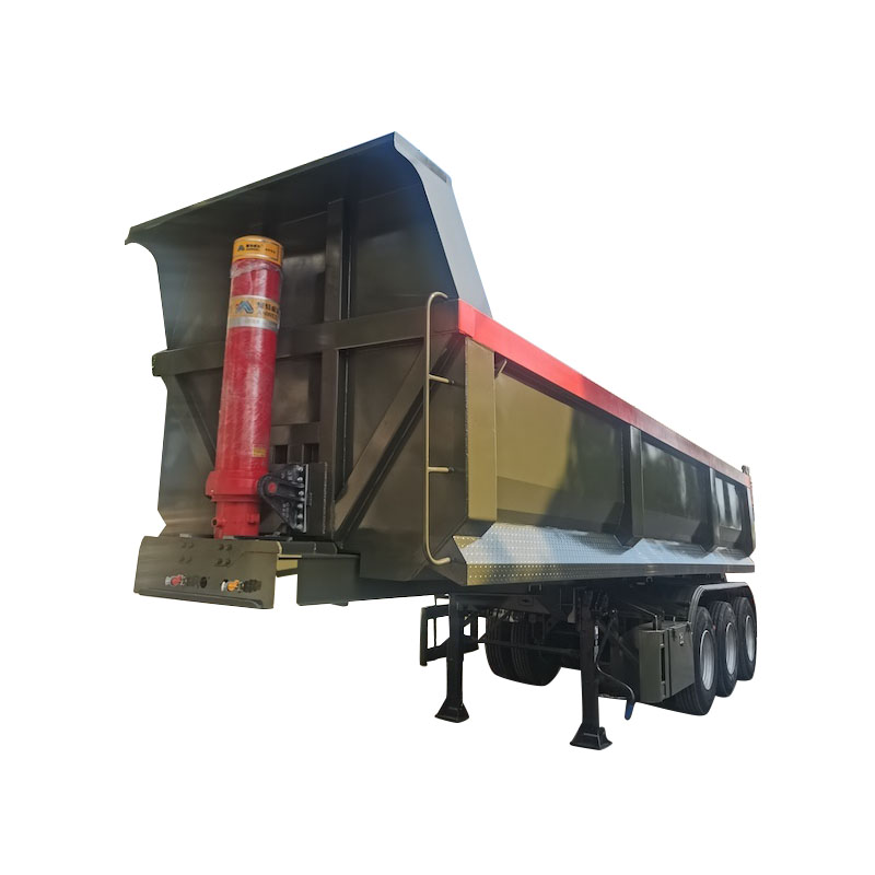 Zware 3 assen u vorm dumper semi -trailers met fuwa as hyva hydraulisch systeem
